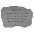 Kay Berry Inc Kay Berry- Inc. 98620 Mother-Our Hearts Still Ache In Sadness - Memorial - 16 Inches x 10.5 Inches x 1.5 Inches 98620